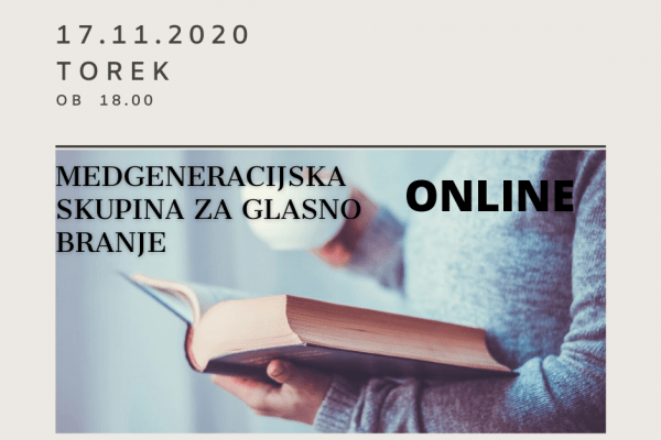 MEDGENERACIJSKA SKUPINA ZA GLASNO BRANJE – ONLINE
