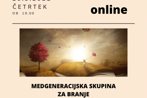 MEDGENERACIJSKA SKUPINA ZA BRANJE NA GLAS!