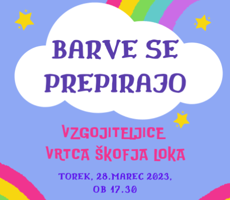 Otroška predstava: BARVE SE PREPIRAJO