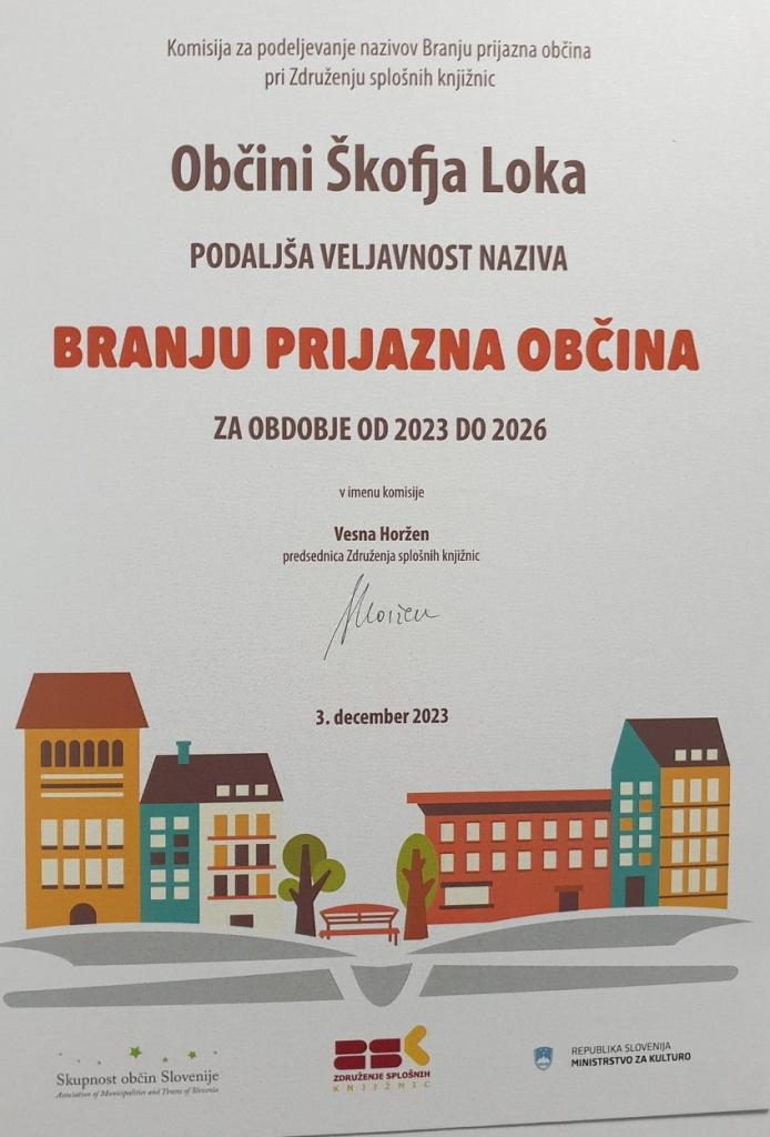 Branju Prijazna Plaketa