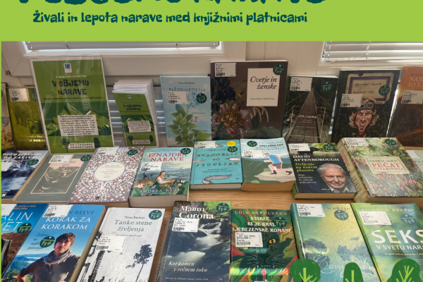 Živali in lepota narave med knjižnimi platnicami