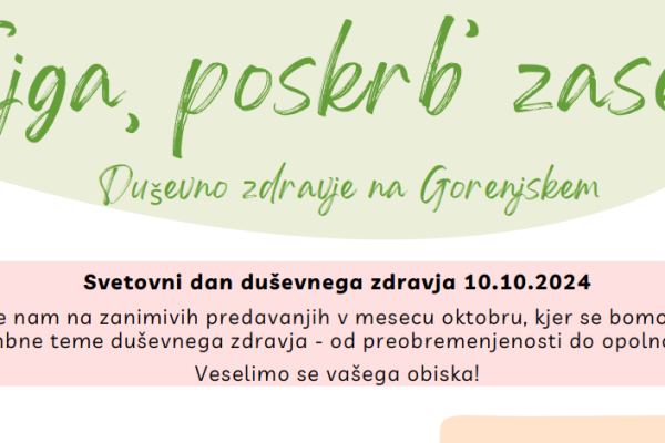 Predavanja o duševnem zdravju