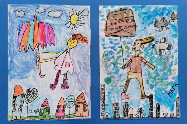 Ilustracije pravljic MARTIN KRPAN in MOJ DEŽNIK JE LAHKO BALON