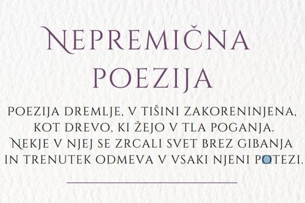 Ivica Peternel: NEPREMIČNA POEZIJA