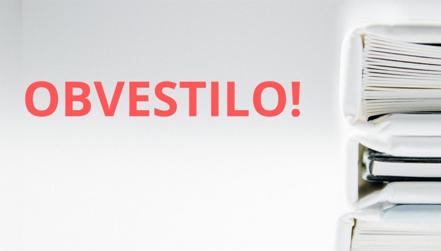Obvestilo Blog