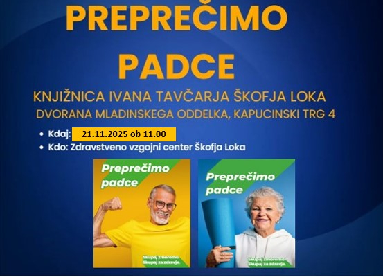 Preventivna delavnica: PREPREČIMO PADCE