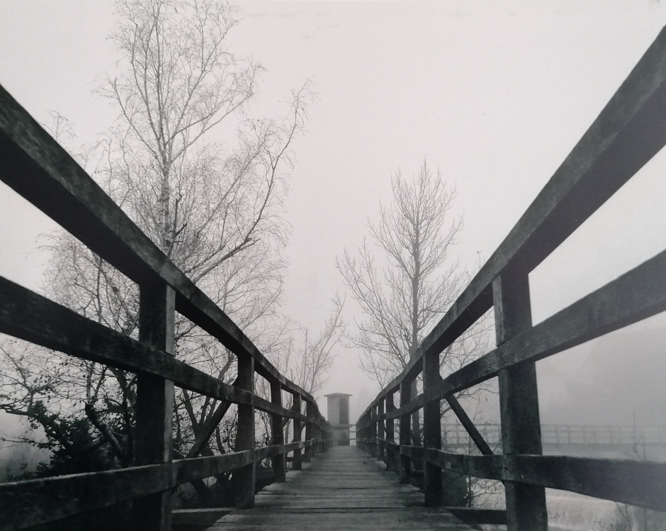 Hudičeva brv, črnobela fotografija Urbana Babnika.